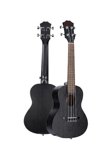 Midex SPA-235BK Maun Ağacı Yüksek Kaliteli Soprano Ukulele Seti Siyah