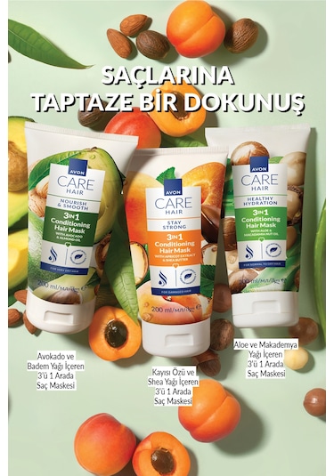 Care Aloe Ve Makademya Yağı İçeren 3 U 1 Arada Saç Maskesi 200ml