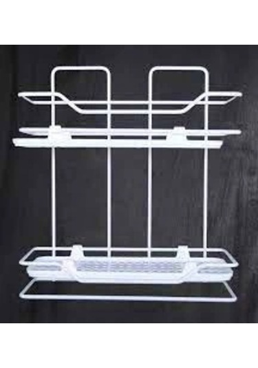 Zambak 2li Raf Siyah Beyaz 5365 Çok Renkli