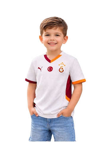 Galatasaray Lisanslı Çocuk Beyaz Forma