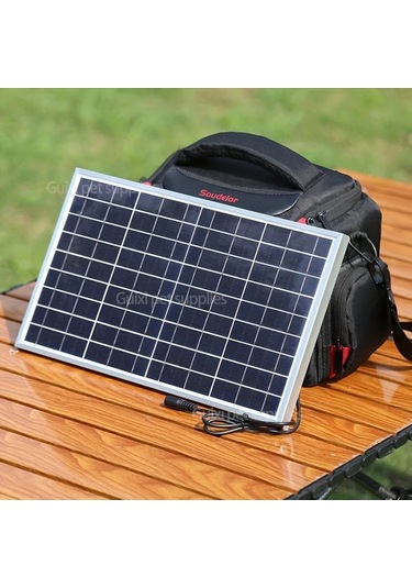 Elmpaly Güneş Panel Kiti 12v/24v Çoklu Çıkışlı Taşınabilir Şarj Kontrollü Dc Model