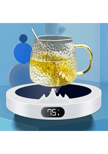 Kahve Kupa Isıtıcı Ped Bardak Isıtıcı Coaster Sabit Sıcaklık Isıtma Usb Pink Pembe