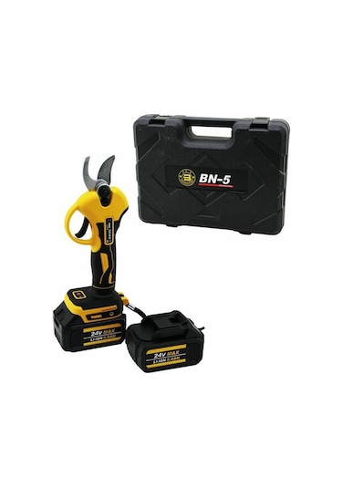 Cordless Shear Yellow Bn-5 Hs-155 Şarjlı Bağ Makası 2 Batarya - 24v 5.0ah 5570