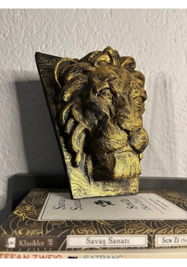 Aslan Kral Kafası Duvar Heykeli