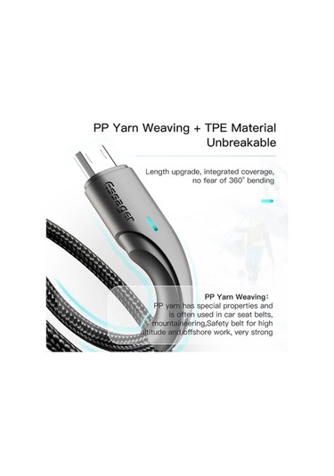 Prestigegoods Essager Mikro Usb Kablosu 2.4a Hızlı Şarj, Xiaomi Redmi, Samsung Uyumlu Oneplus İçin, Android Veri Kablosu