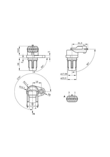 Fiat Linea 1.4 2007-2017 Bosch Eksantrik Sensörü