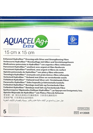 Convatec Aquacel Ag Alginate Gümüşlü Yara Örtüsü 15 x 15 CM