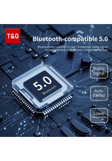Tg117 Bluetooth Hoparlörler Taşınabilir Kablosuz Ses Kutusu Açık Su Geçirmez Flower Green 800mah
