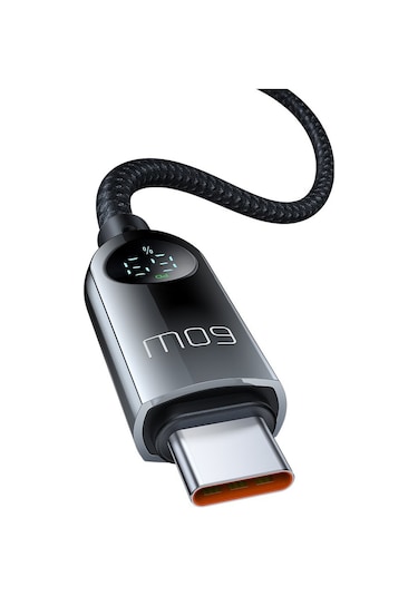 Mcdodo CA-4780 1.2 M 60 W Dijital Göstergeli HD Şarj Data Kablosu