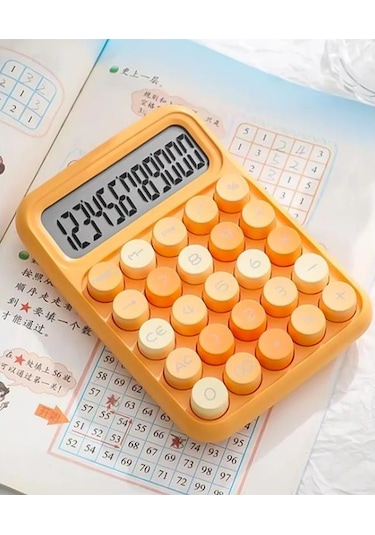 Runzon Renkli Elektronik Hesap Makinesi Turuncu Rz817 Turuncu