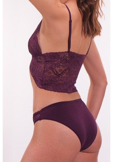 Nipora Kadın Transparan Dantelli Sütyen Takım Bralet Takım 1805