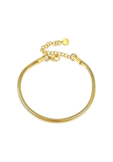 Yılan Zincirli Bileklik Trendy Titanyum Çelik 3mm All-match Basit Bileklik Altın