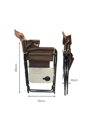 Rox Campıng Fonksiyonel Sehpalı Kamp Sand. - Bej Bej