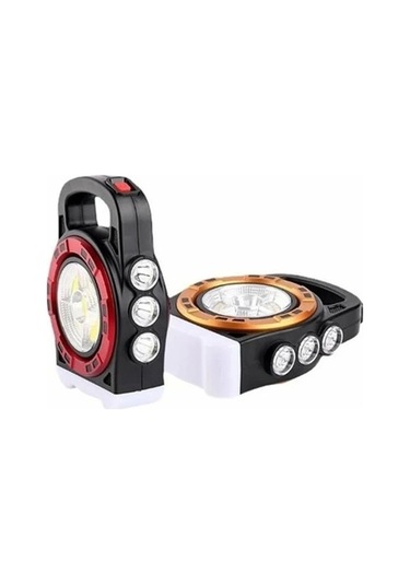 P-6678c Dış Mekan Solar Şarj Işığı Çok Fonksiyonlu Projektör Hazine Güçlü Işık El Feneri 1 Adet