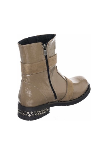 41-42-43-44 Numara K111-3 Vizon Kadın Büyük Numara Bot Çizme Vizon
