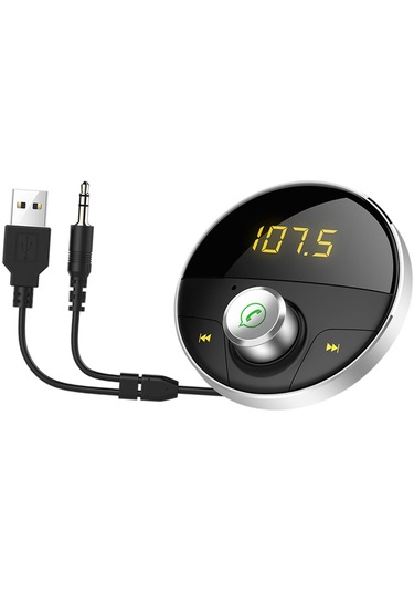 Homyl Araba Mp3 Çalar Kablosuz Bluetooth 4.1 Fm Radyo Gümüş