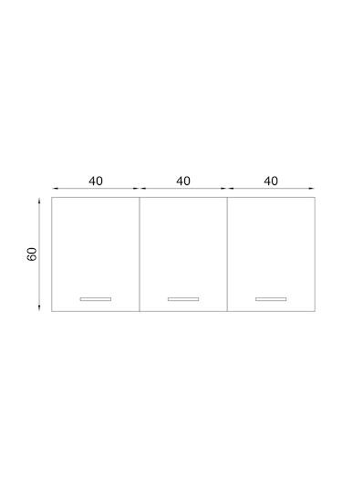 Panovit 120 Cm Mini Mutfak Üst Beyaz