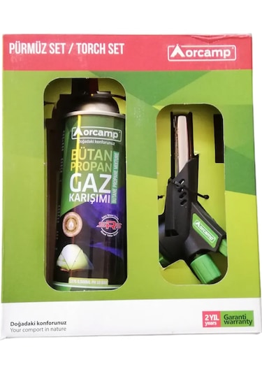 Orcamp Çakmaklı Pürmüz Set 1 Adet Tüplü Çok Renkli