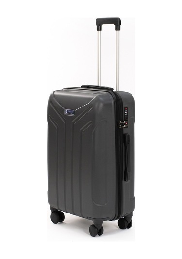 Petra Lüx 2'li Abs Valiz Seti Büyük & Orta Boy Antrasit Antrasit