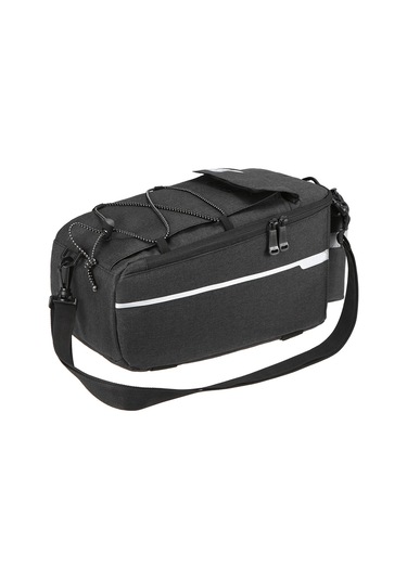 Jeemson Yalıtımlı Bisiklet Bagaj Çantası - Su Geçirmez, Reflektif Detaylı, Geniş Depolama Alanı, Siyah Siyah