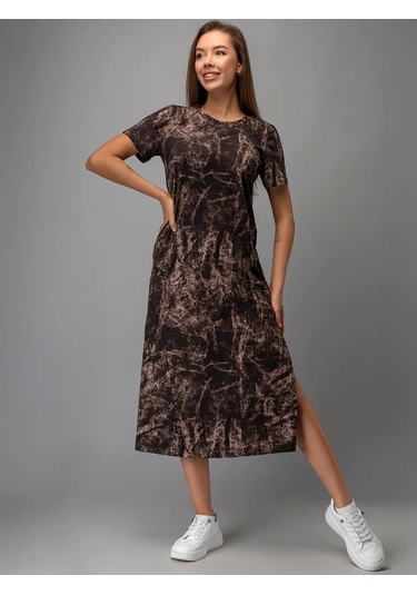 Happyfox Ev Giyimi Uzun Paçalı Yırtmaçlı Tişört Elbise 372545698