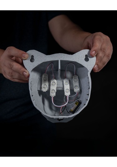 Aslan Gece Lambası Beyaz