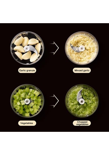 100ml Mini Usb Elektrikli Sarımsak Masher Sağlam Basın Kıyma Sebze Biber Yemindir Food Chopper Mutfak Aletleri Pembe Ahşap