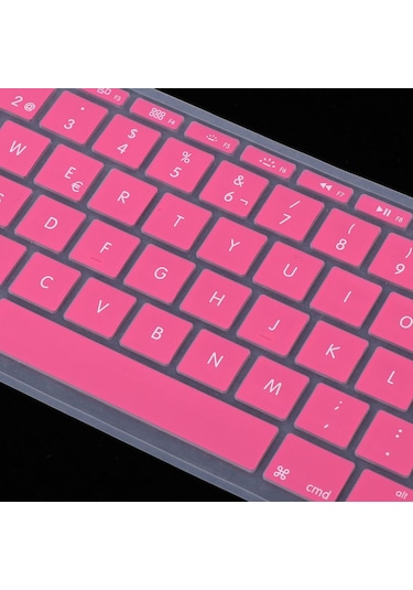 Homyl 11 Inç Macbook Pink Için İspanyolca Fonetik Klavye Pembe