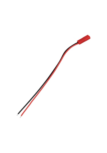 Vkemall 20 Çift 150mm Jst Bağlantı Kablosu, Rc Bec Lipo Batarya İçin Erkek+dişi Plug, Silika Jel + Metal, Siyah+kırmızı