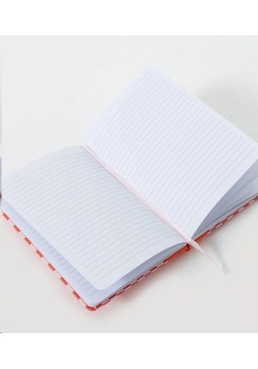 Daks Kirazlı Turuncu Defter Çıtçıtlı Kapak A5 Not Defteri 80 Yaprak Çizgili