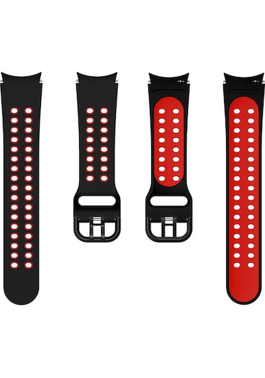 Galaxy Watch 4 44mm Krd-02 Uyumlu Ucy Kordon-gri-beyaz