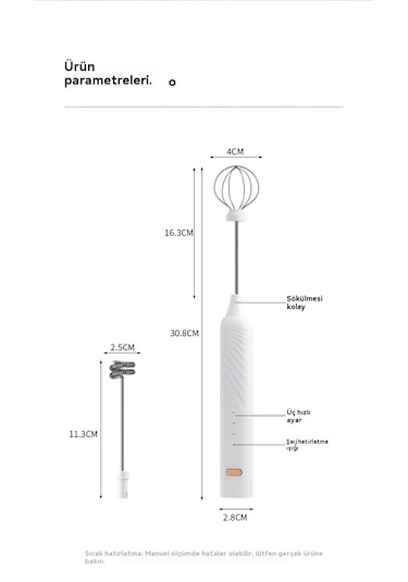 Akülü Elektrikli Yumurta Çırpıcı-pembe Pembe