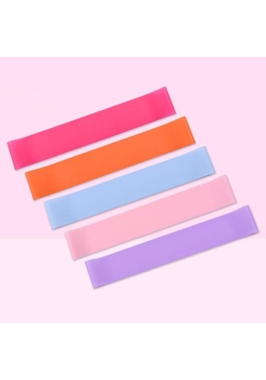 Pratik Direnç Bantları Yüksek Elastikiyet Kaymayı Önleyen Vücut Şekillendirme Pembe