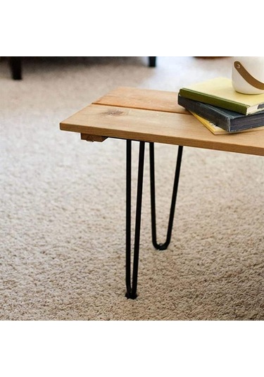 Kalın Metal Çubuklu 10'lu Silikon Mobilya Bacak Koruyucuları Siyah Diğer