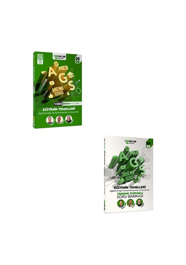 Yediiklim 2026 Meb Ags Ahenk Serisi Eğitimin Temelleri Eğitimle İlgili Temel Kavramlar Ve Kuramlar Ders Notları Ve Soru Bankası Seti