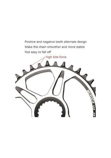 Ebitda Shimano M7100/8100/9100 32t Tek Disk İçin Pozitif Negatif Diş Onarım Diski Gümüş Gümüş