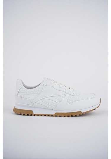 Muggo Mgparker Unisex Günlük Garantili Yürüyüş Koşu Sneaker Spor Ayakkabı Beyaz