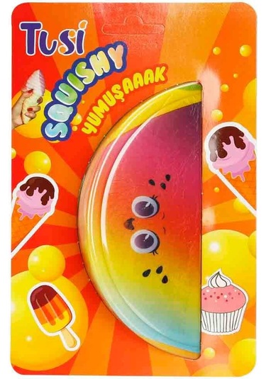Tusi Squishy Karpuz: Dev Slow Rising Meyve Stres Atan Eğlenceli Köpük Oyuncak Meyve