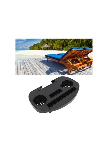 Wezone Abs Malzeme Çok Amaçlı Tersine Sandalye Tepsisi - 39x25cm Büyük Kapasite, Telefon Ve Bardak Tutucu, Kamp Ve Plaj İçin Uygun