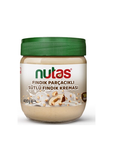 Nutas Fındık Parçacıklı Sütlü Fındık Kreması 400 G