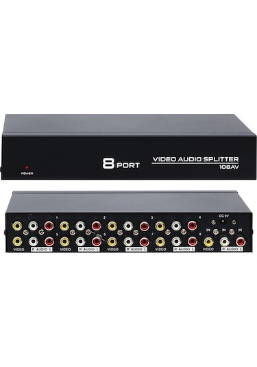Powermaster Pm-4832 8 Port Vıdeo Audıo Dağıtıcı 1024X768-85Hz