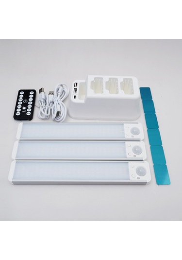 Uzaktan Kumandalı Akıllı 3 Adet Led Işık 3 Renkli 001