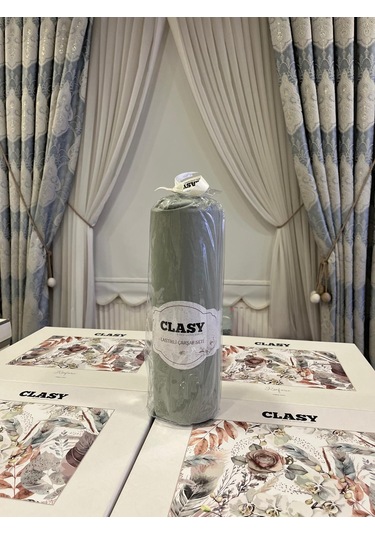 Clasy Minel Tek Kişilik Lastikli Çarşaf Seti Mint 120x200 Mint