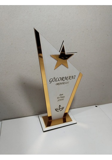 Okullar İçin En Temiz Sınıf-en Çalışkan Sınıf Hediyelik Plaket Çok Renkli