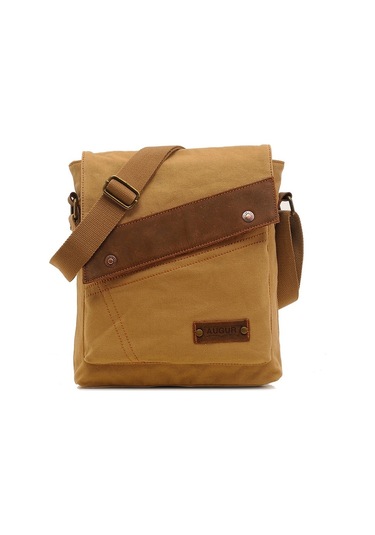 Sones Augur 9088 Retro Dikey Stil Kanvas Omuz Messenger Crossby Çanta