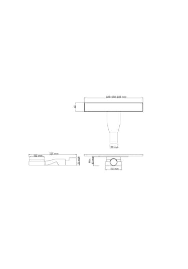 Kale Basic Linear 60 Cm Inox S01 Duş Kanalı Gri