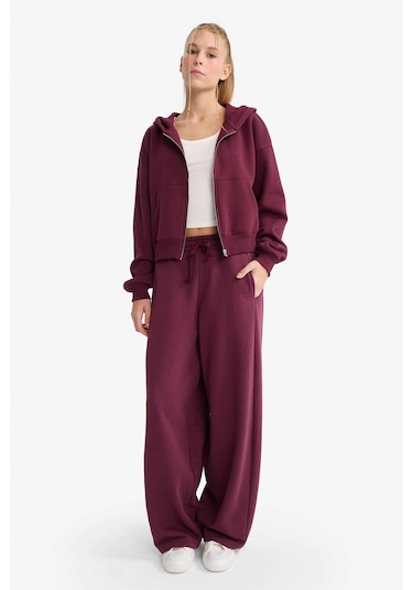 Defacto Bordo Kadın Eşofman Altı F3364ax/br232 Bordo