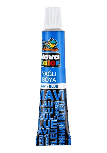 Nova Color Yağlı Boya Tüp Mavi Nc-129 - 12 Adetli Paket