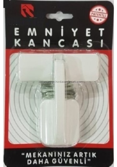 Pimapen Alüminyum Kapılar İçin Hırsızlara Karşı Levyeyle Açılmayı Önleyici Lüks Emniyet Kancası Kilidi - Beyaz