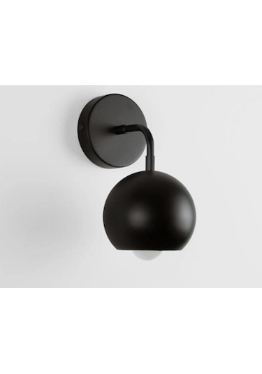 Riolight Retro,vintage,rustik Siyah 1xe27 Duylu Siyah Duvar Aplik Siyah